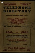 Telephone directory front cover